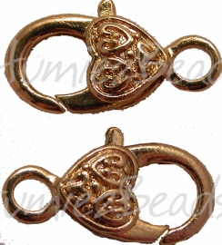 02069 Karabiner hart Goldfarbe (Nickelfrei) 27mmx14mm