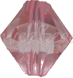 00080 Acryl perle bicone Pink 14mm 7 stück
