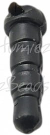 00701 Dustplug mobiel zwart 16mmx3,5mm 12 stuks