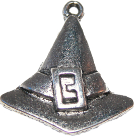 01315 Bedel heksenhoed Antiek zilver (Nikkelvrij)