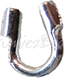 02209 Drahtschutzbügel (wire guardian) Silberfarbe 5mmx4mm 20 stück