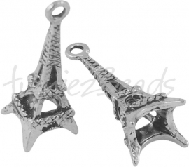 01042 Bedel Eiffeltoren Antiek zilver (Nikkelvrij) 5 stuks