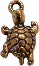 01786 Bedel schildpad Antiek goud 23mmx12mm