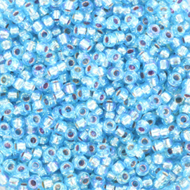 MR-11116 Miyuki Rocailles silverlined ab aqua (11-1018) 11/0 ±15 gram