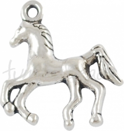 01754 Bedel paard Antiek zilver (Nikkelvrij) 3 stuks