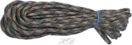 PARA-4037 Paracord Grün-braun-beige 4mm 6 meter