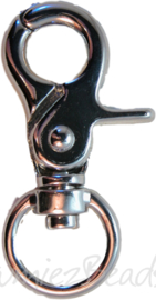00998 Schlüsselanhänger Nickelfarbe 55mmx31mm