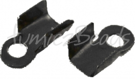 03709 Veterklem Zwart (Nikkelvrij) 6mmx3mm ±20 stuks