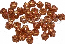 03058 Spacer daisy tonnetje Goudkleurig 3mmx5mm 30 stuks