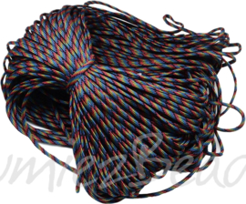 PARA-4022 Parakoord Colorful dark 4mm 6 meter