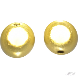 04314 Acryl kraal Miracle Geel  10mm; gat 1mm 8 stuks