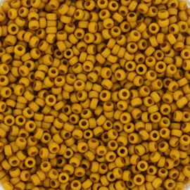 MR-15020 Miyuki Rocailles opaque matte mustard (15-2312) 15/0 ±5 gram