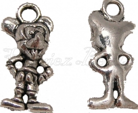 03077 Anhänger Mickey Mouse Antiksilber 18mmx8mmx4,5mm 3 stück