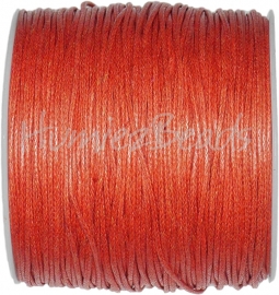 W-0029 Waxkoord Oranje-rood ±70 meter