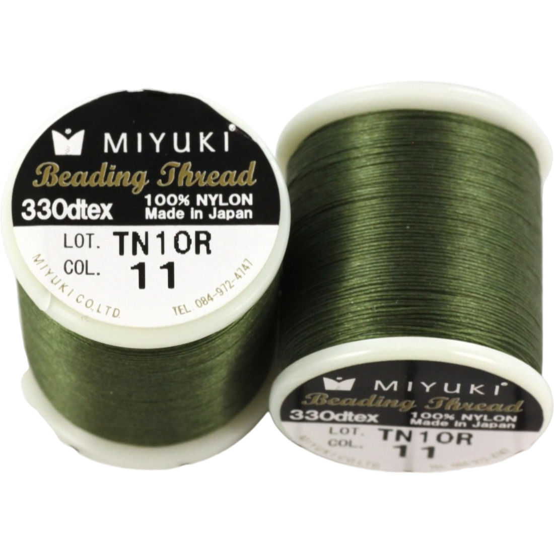 MB-0212 Miyuki beading draad ±50meter Groen 0,2mm 1 rol