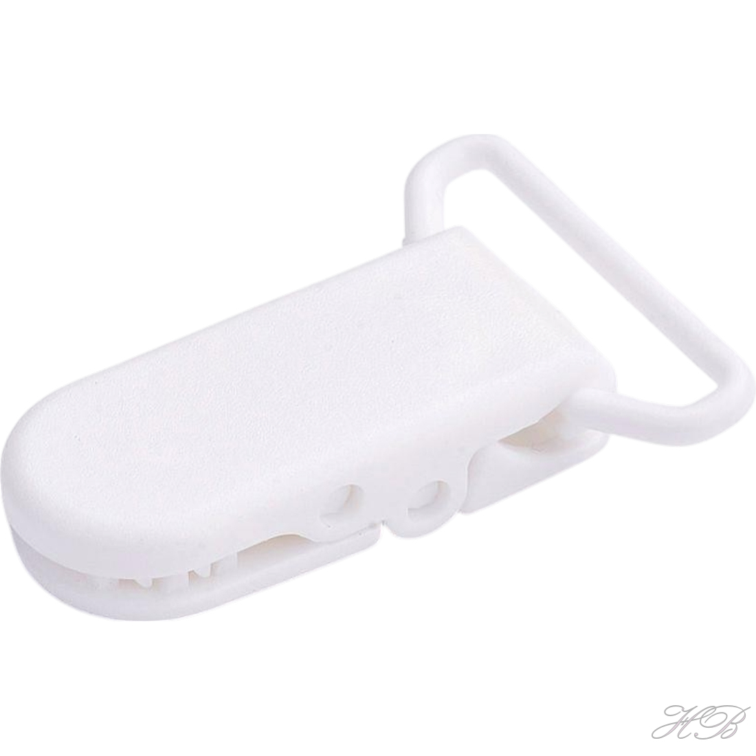 05624 Speenclip plastic White   43x31x9mm 2 stuks