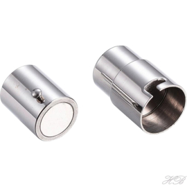 00466 Magneetslot draaisluiting Metaalkleurig 304 stainless steel  21x10mm; gat 8mm 1 stuks