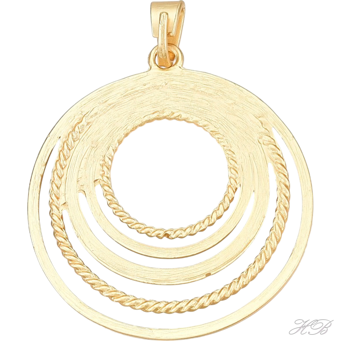 00757 Bedel Plat rond met rhinestones Mat goudkleurig (Nikkelvrij)   70x63x3mm; gat 11,5x7mm 1 stuks