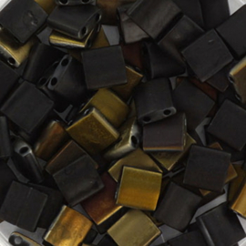 MT-05022 Miyuki Tila Czech coating matte valentinite (TL-4561) 5x5mm ±3 gram