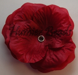 Bloem donker rood 75mm