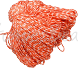 PARA-4007 Paracord Orange-weiß 4mm 6 meter