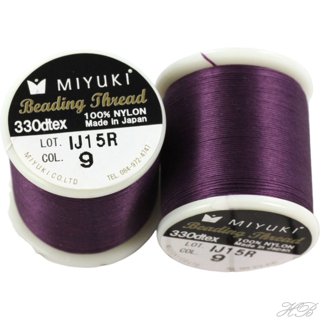 MB-0211 Miyuki beading draad ±50meter Aubergine paars 0,2mm 1 rol