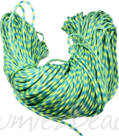 PARA-4027 Paracord Blaugrün-gelb 4mm 6 meter