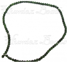 00498 Natuursteen streng ±40cm Groen 4mm 1 streng