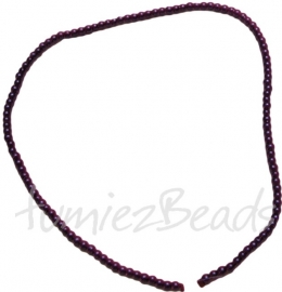 03426 Glasperle strang (±30cm) Violett 3mm 1 strang