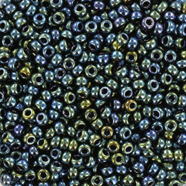 MR-11087 Miyuki Rocailles metallic iris gunmetal (11-456) 11/0 ±15 gram