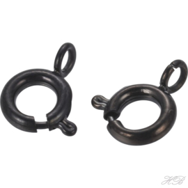 00314 Veerslotje  Zwart 304 stainless steel  6x1,5mm; gat 1,8mm 1 stuks