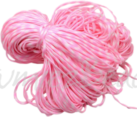 PARA-4013 Paracord Pink-weiß 4mm 6 meter