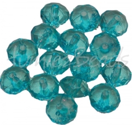 01711 Acryl perle Bicone Blau 6,5mmx9,5mm 15 stück