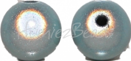 03378 Acryl kraal miracle Licht blauw 12mm; gat 2mm 6 stuks