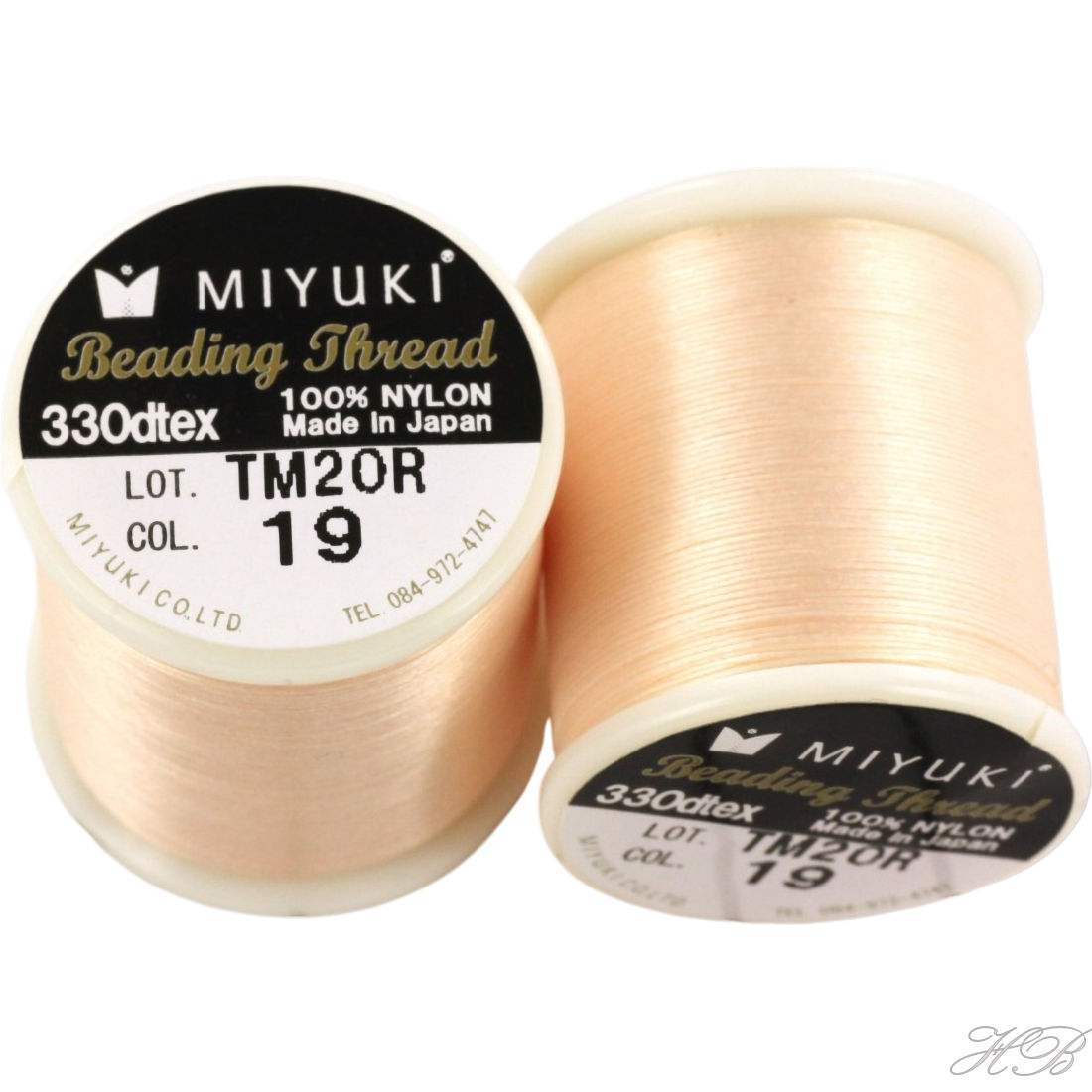 MB-0215 Miyuki beading draad ±50meter Licht roze 0,2mm 1 rol