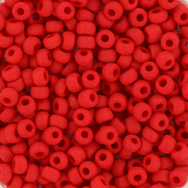 MR-08008 Miyuki Rocailles opaque matte red (8-408F) 8/0 ±15 gram