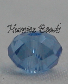 02867 Glasperle Imitation Swarovski 5040 briolette Dark Sapphire 4mmx6mm 11 stück