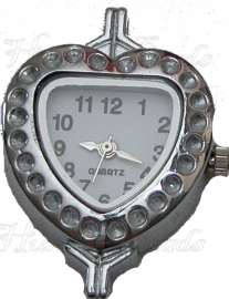 01500 Horloge Antiek zilver 32mmx25mm