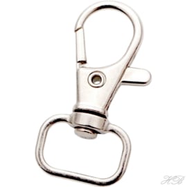 02941 Sleutelhanger  Metaalkleurig   36x17,5x5mm; gat 10x12mm 1 stuks