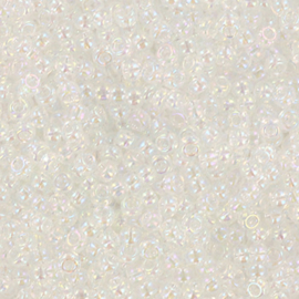 MR-08001 Miyuki Rocailles transparant ab crystal (8-250) 8/0 ±15 gram