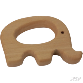 04840 Houten kraal Ring Olifant Moccasin 50x65x10mm 1 stuks