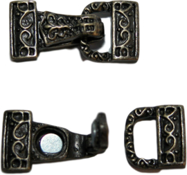 01608 Magnetische-hakenverschluss Tas Bronzefarbe (nickelfrei) 28mmx14mm 1 stück