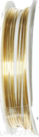 C-0078 Kupferdraht 2,5meter alt goldfarbe 1,0mm 1 rol