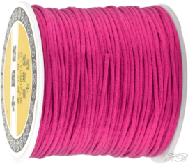 N-1015 Nylondraad (lijkt op satijnkoord) Medium violet red 1mm ±14 meter