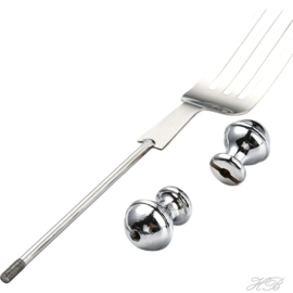 Bestek-0003 Bestek Vork Metaalkleurig 201 stainless steel 164x23,6x16mm; pin 3mm 1 stuks