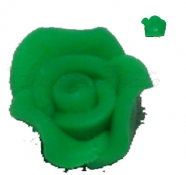 01405 Fimo kraal roosje Groen 10mmx6mm 6 stuks