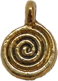 01784 Anhänger spirale Antikgold 11mmx8mm 11 stück