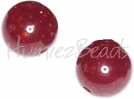 01182 Acryl Perle rund Rot 12mm 15 stück