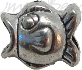 00281 European charm zubehöre fisch Antiksilber 12mmx14mm