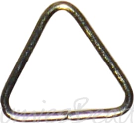 04126 Ringetjes Driehoek Metaalkleurig (Nikkelvrij) 8mmx0,7mm ±50 stuks